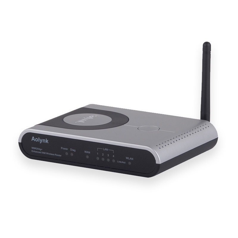 Aolynk WBR204g+增強型54M 無線寬帶路由器